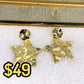Arete de Chapa de Oro COA2055-1