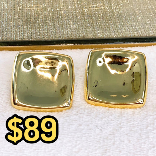 Arete de Chapa de Oro COA2052-1