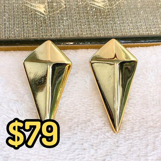 Arete de Chapa de Oro COA2053-1