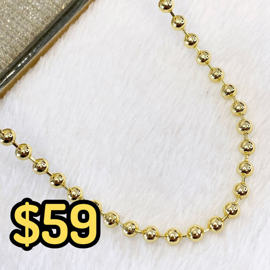 Collar de Chapa de Oro CC2212-1