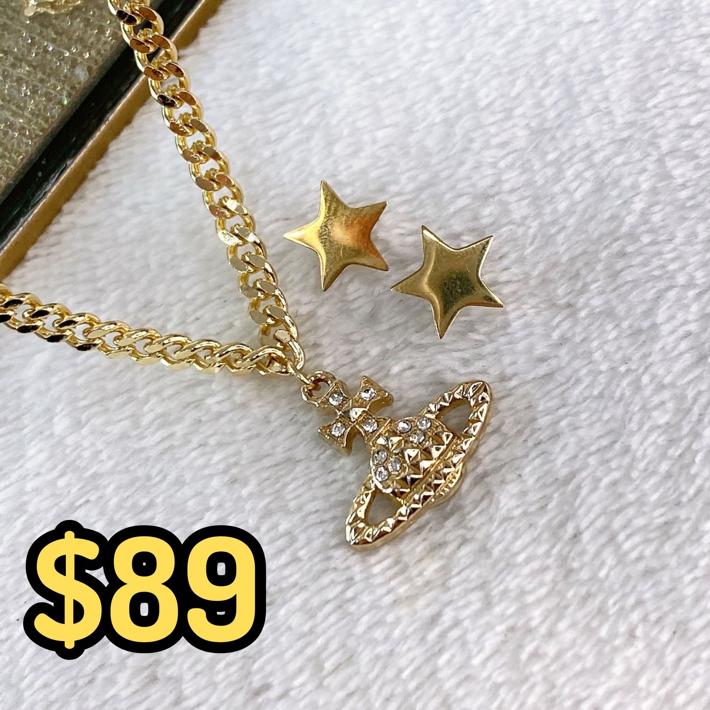 Set de Chapa de Oro y Acero Inoxidable CC2225-1