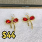 Arete de Chapa de Oro COA2065-3