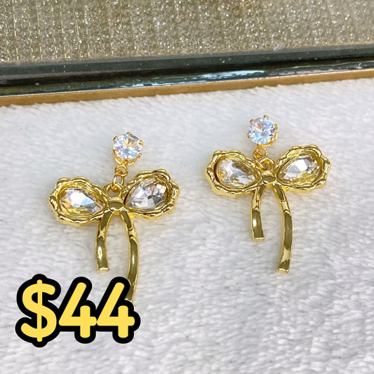 Arete de Chapa de Oro COA2065-1