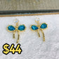 Arete de Chapa de Oro COA2065-2