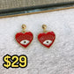 Arete de Chapa de Oro COA2067-2