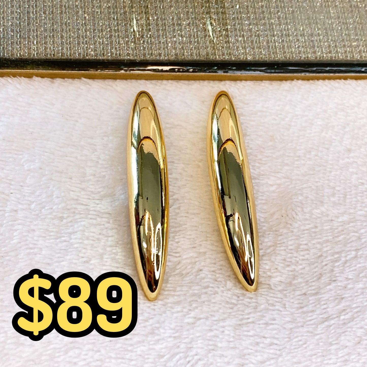 Arete de Chapa de Oro COA2064-1