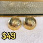 Arete de Chapa de Oro COA2063-1