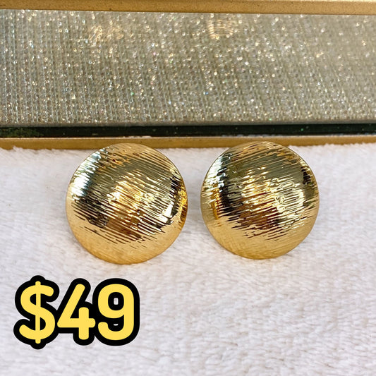 Arete de Chapa de Oro COA2063-1