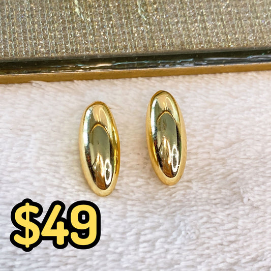 Arete de Chapa de Oro COA2062-1