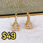Arete de Chapa de Oro COA2100-1