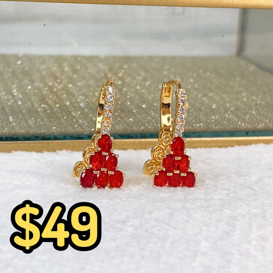 Arete de Chapa de Oro COA2100-3