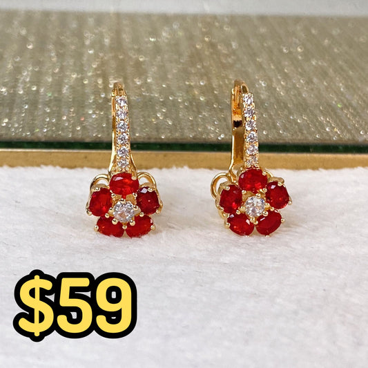 Arete de Chapa de Oro COA2099-2