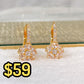 Arete de Chapa de Oro COA2098-1