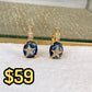 Arete de Chapa de Oro COA2094-3