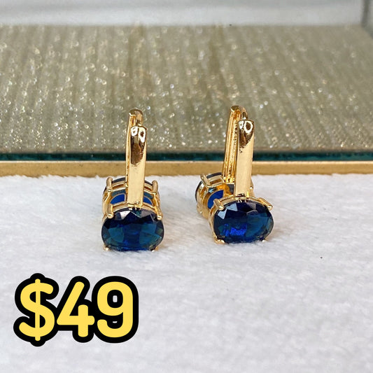 Arete de Chapa de Oro COA2095-1