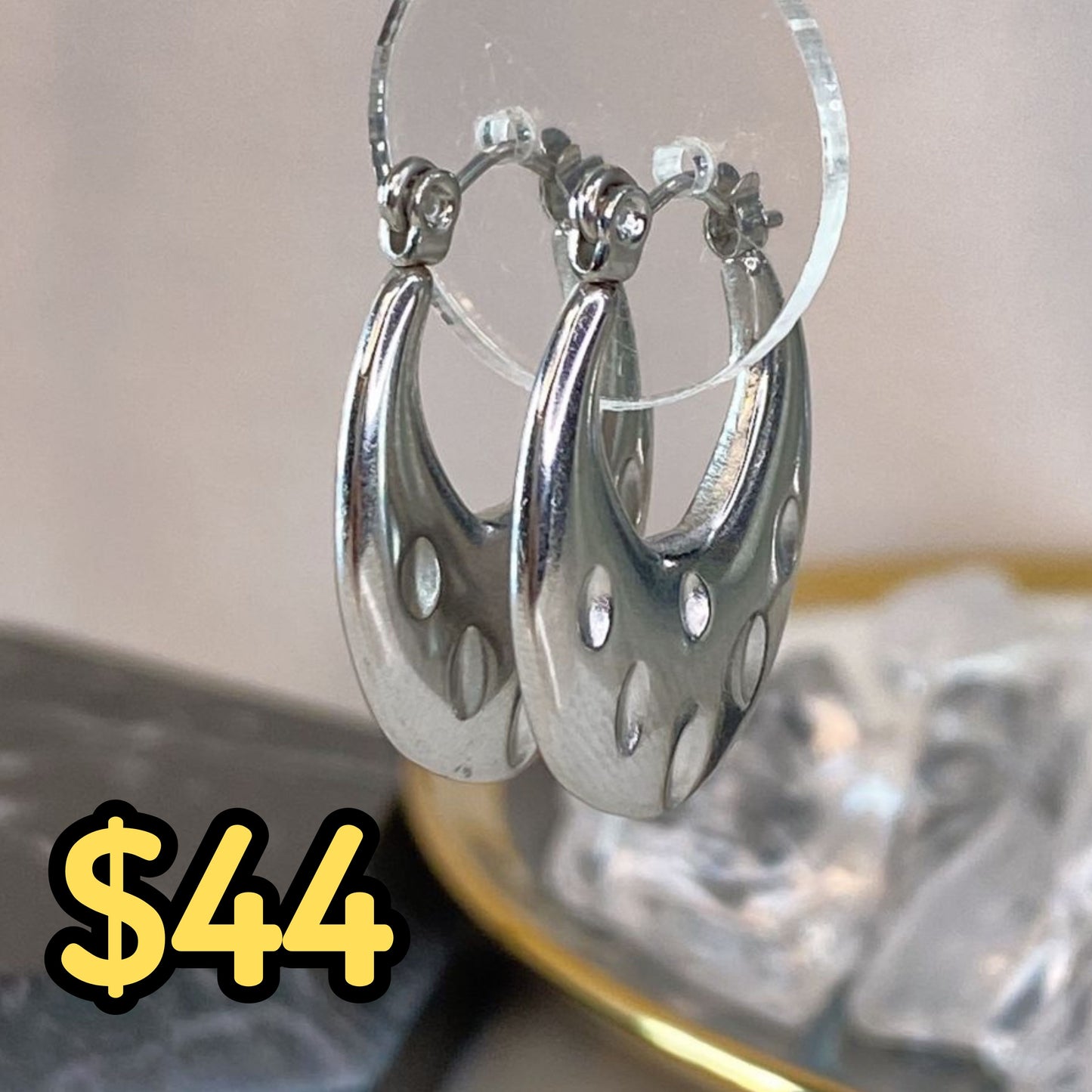 Arracadas de Acero Inoxidable AAI1953-2