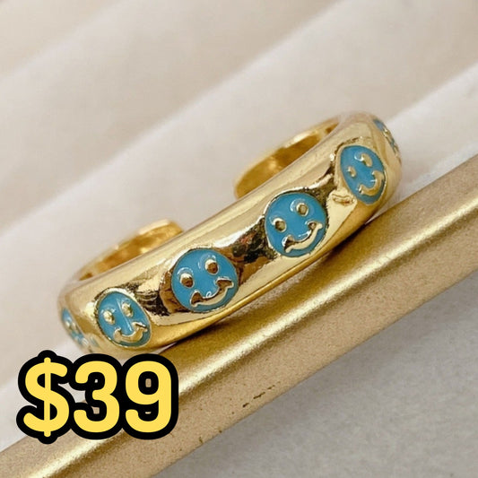 Anillo de Chapa de Oro Ajustable ACO1440-1