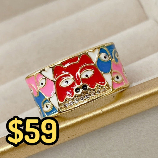 Anillo Chapa de Oro Ajustable ACO1444-1