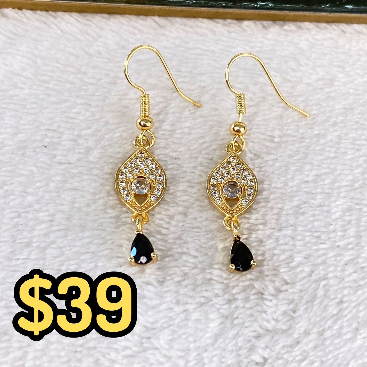 Arete de Chapa de Oro COA2122-2