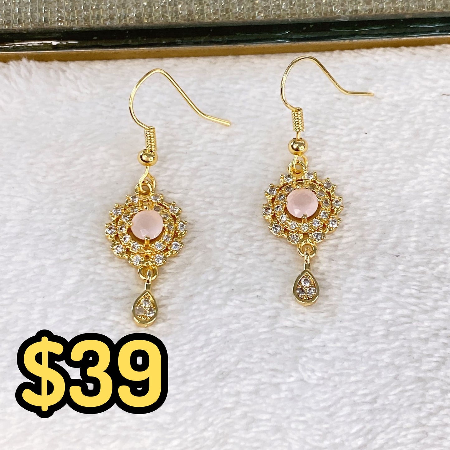 Arete de Chapa de Oro COA2111-2