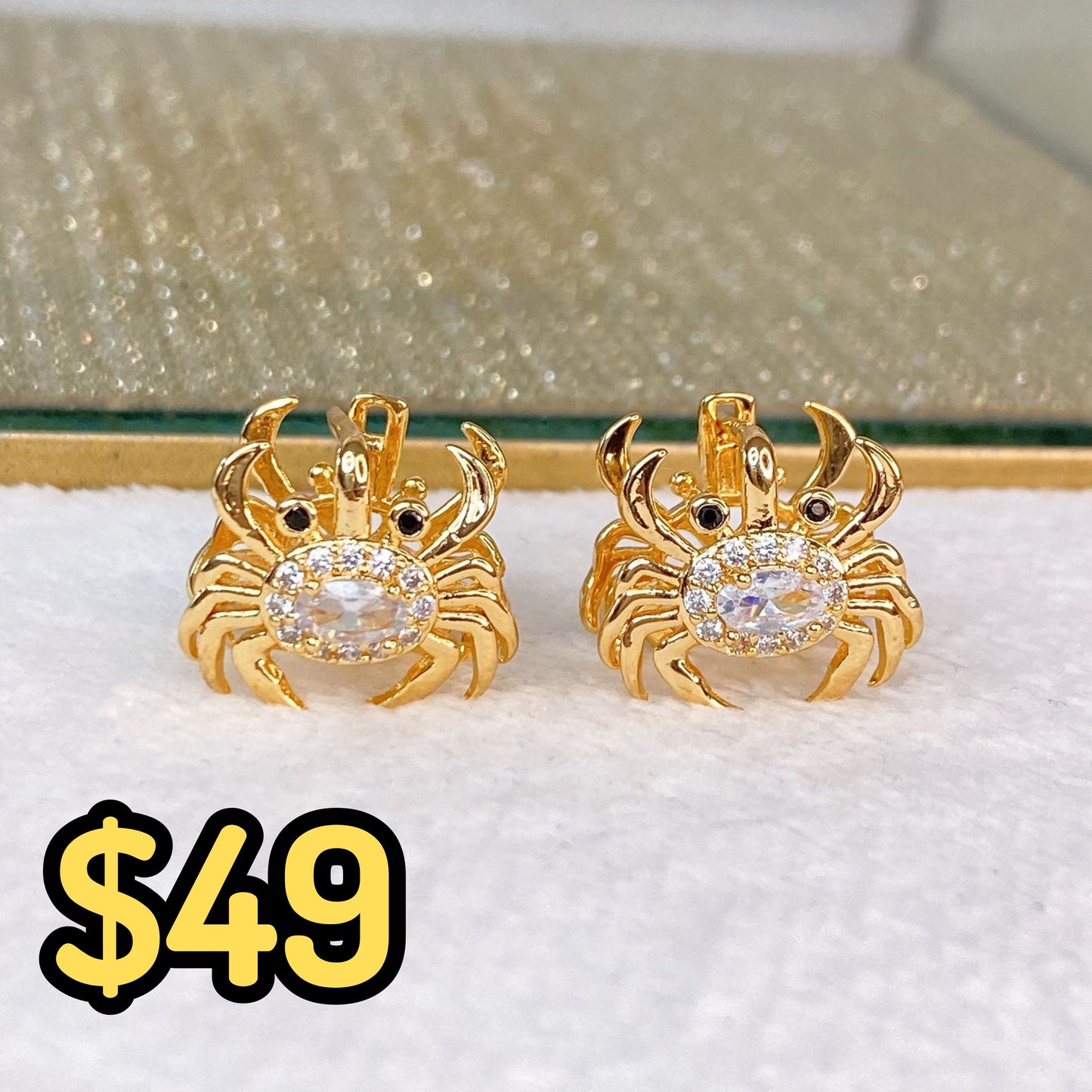 Arete de Chapa de Oro COA2103-1