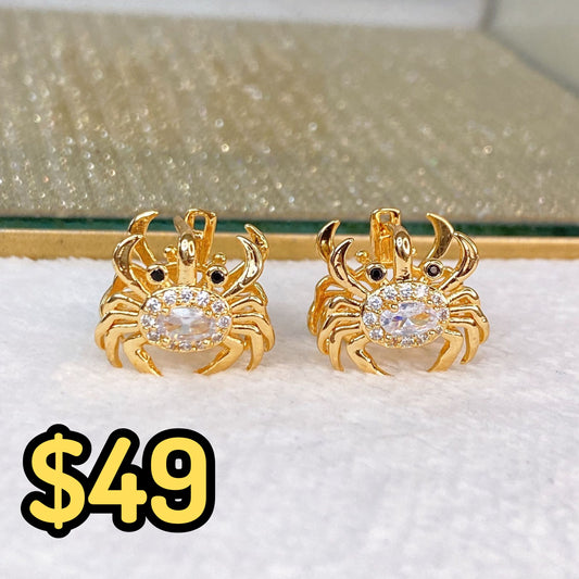 Arete de Chapa de Oro COA2103-1