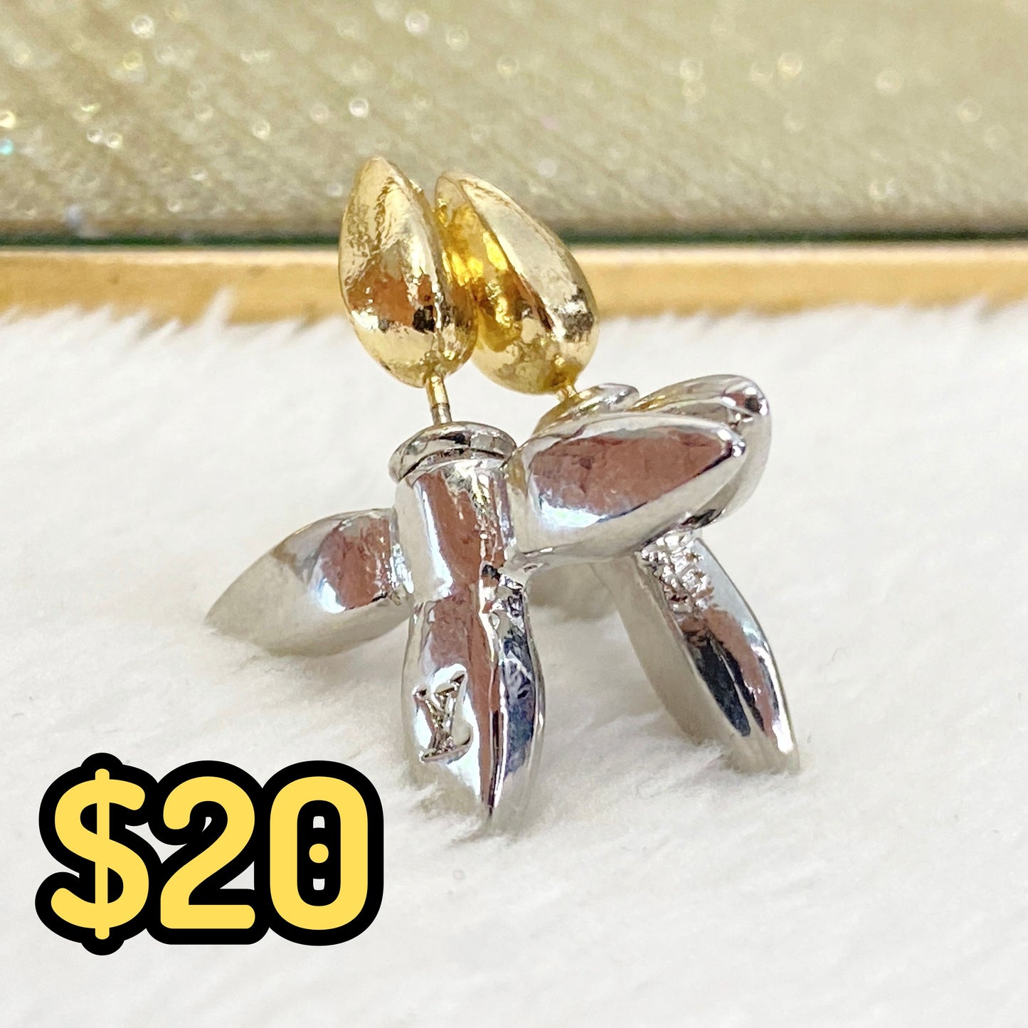 Arete de Chapa de Oro COA2125-1