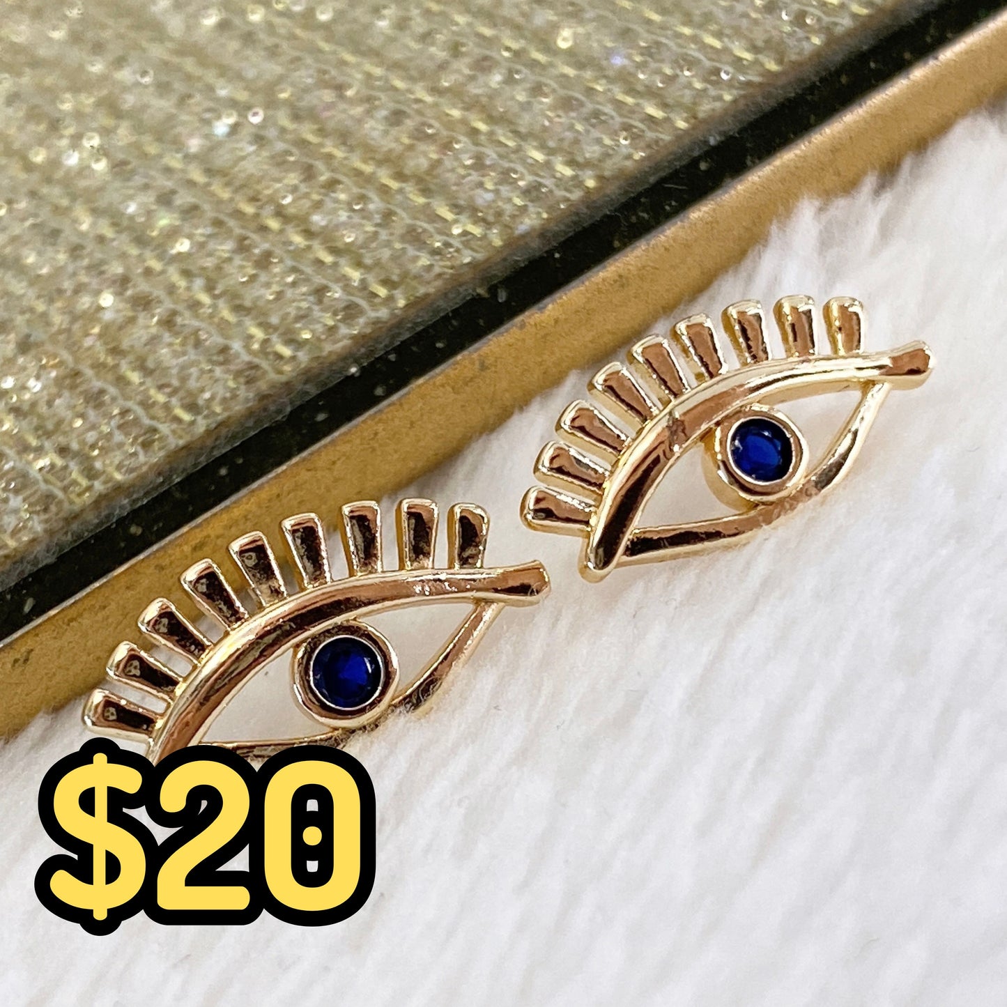 Arete de Chapa de Oro COA2128-1