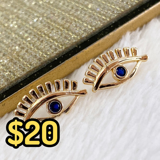 Arete de Chapa de Oro COA2128-1