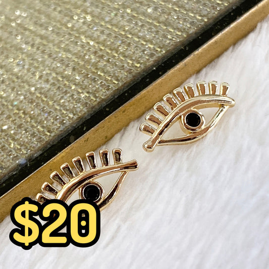 Arete de Chapa de Oro COA2128-2