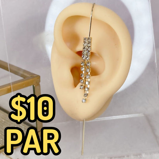 Arete Chapa de Oro COA2127-6 (PAR)