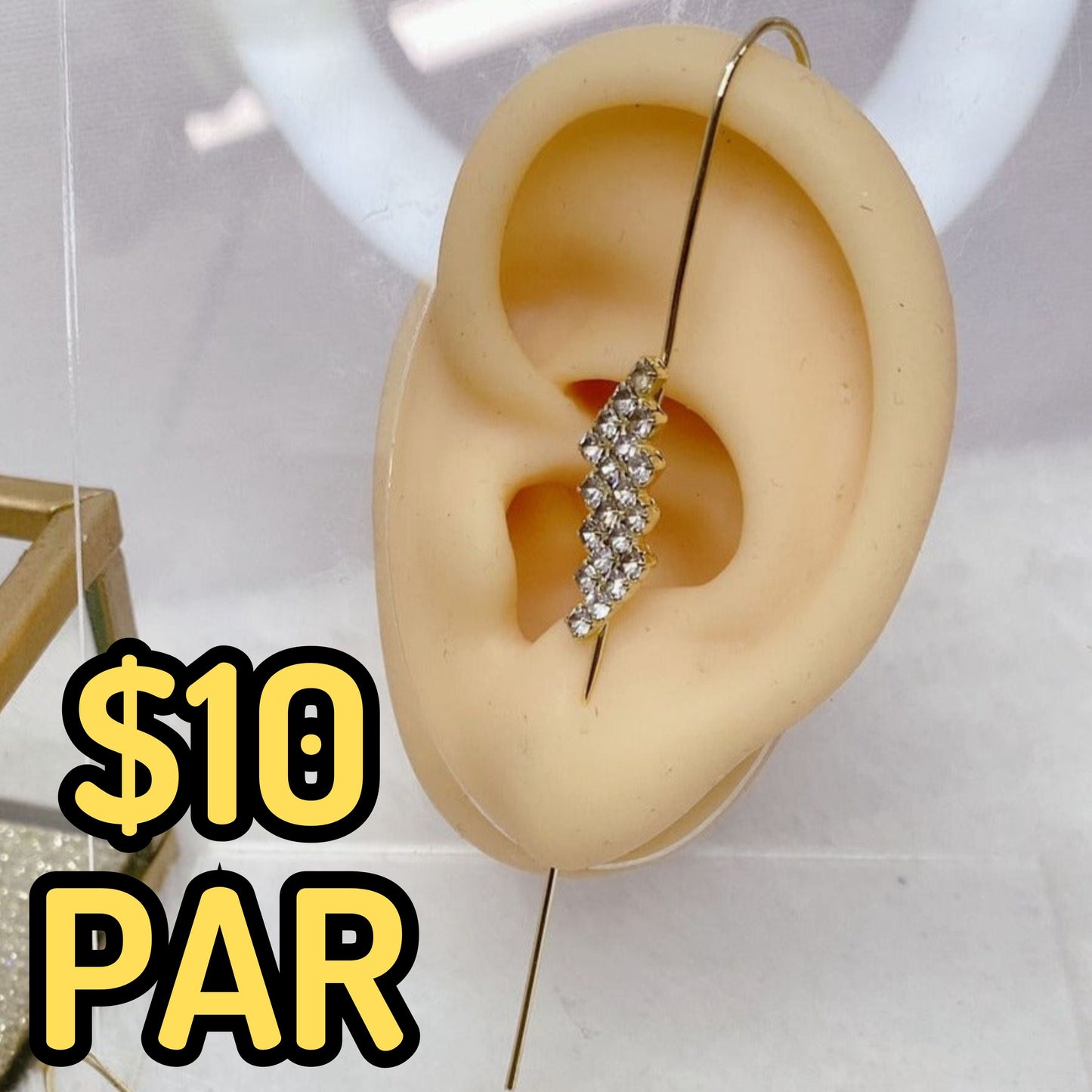 Arete Chapa de Oro COA2127-7 (PAR)