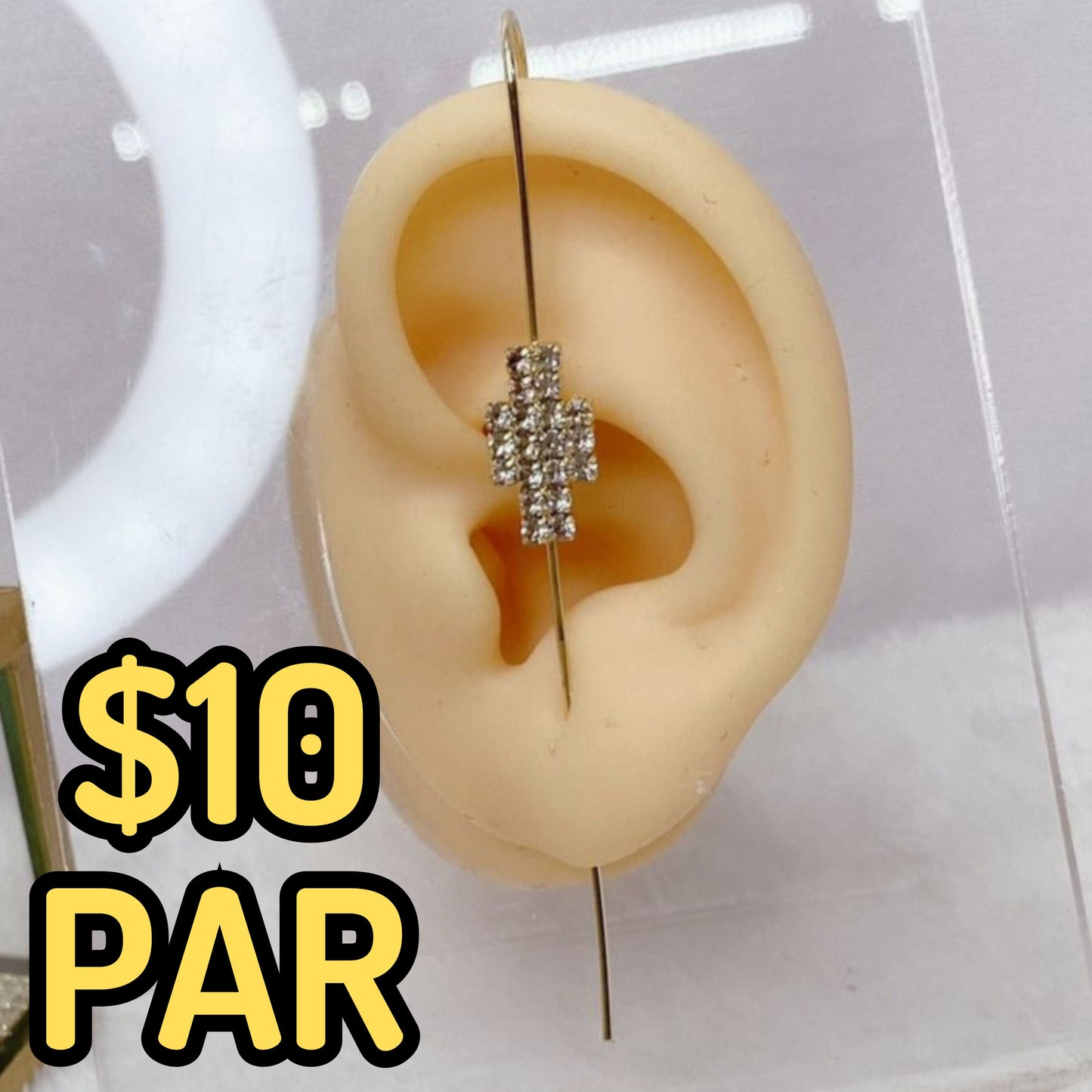 Arete Chapa de Oro COA2127-8 (PAR)