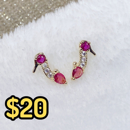 Arete de Chapa de Oro COA2137-2