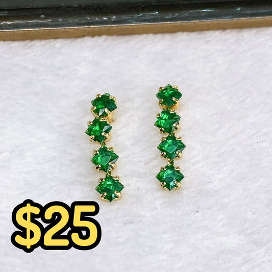 Arete de Chapa de Oro COA2137-3