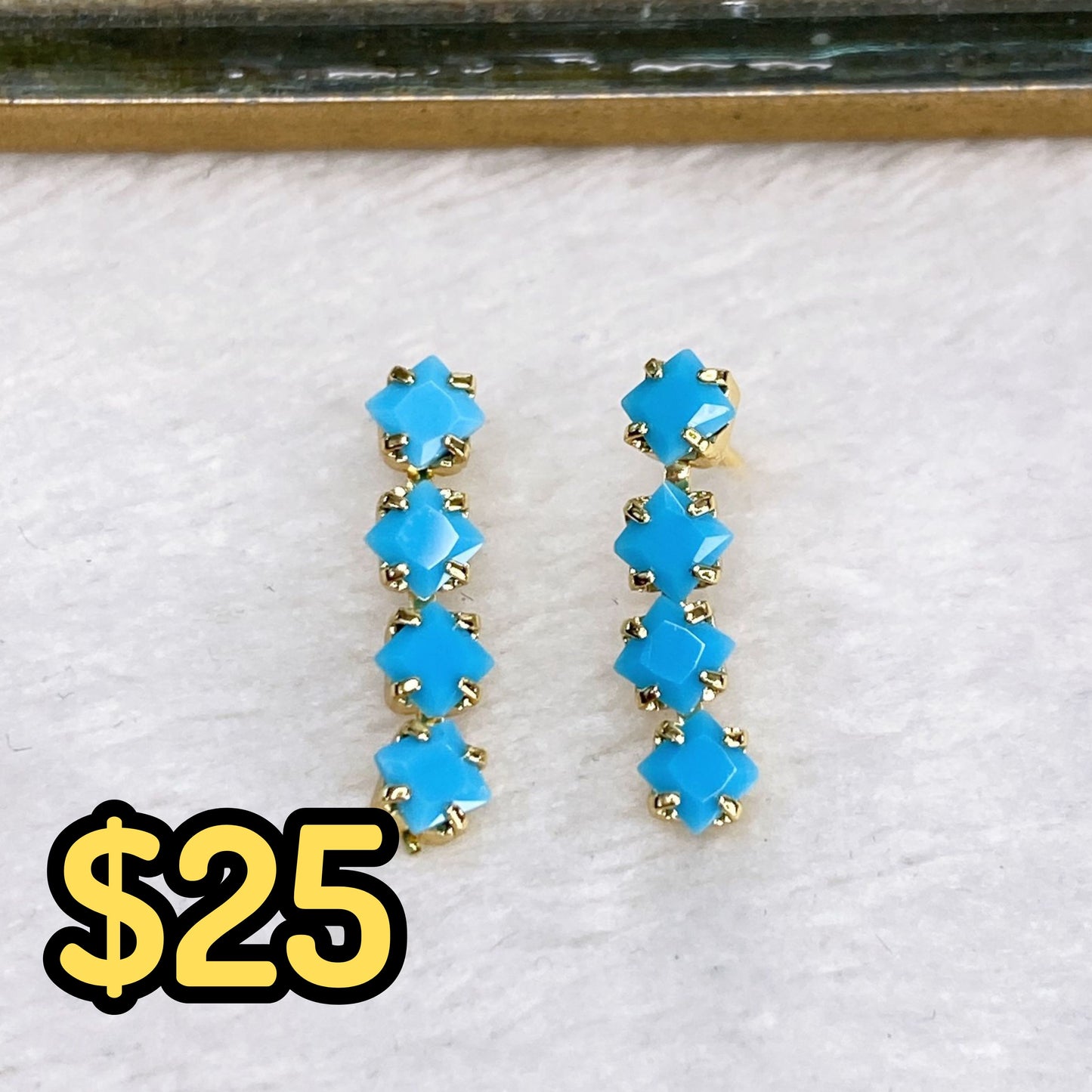 Arete de Chapa de Oro COA2137-5