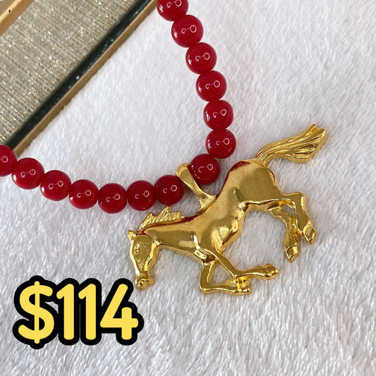 Collar con Cuencas con Dije de Chapa de Oro CC2250-1