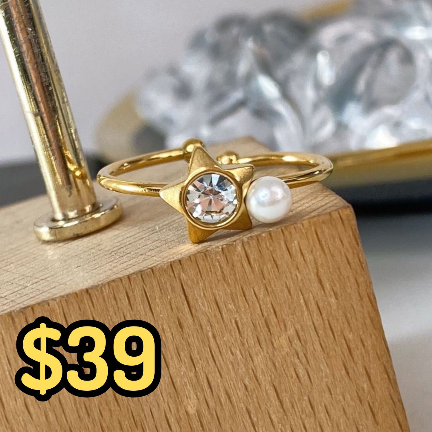 Anillo de Acero Inoxidable Ajustable RAI1044-1