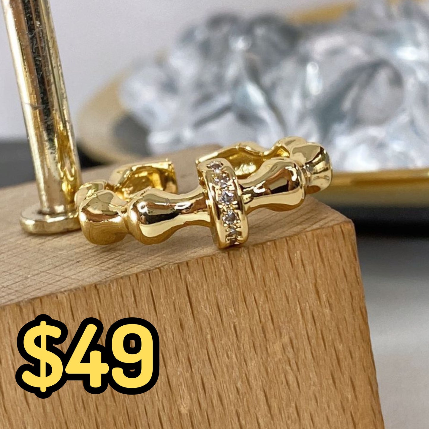 Anillo Chapa de Oro Ajustable ACO1466-1