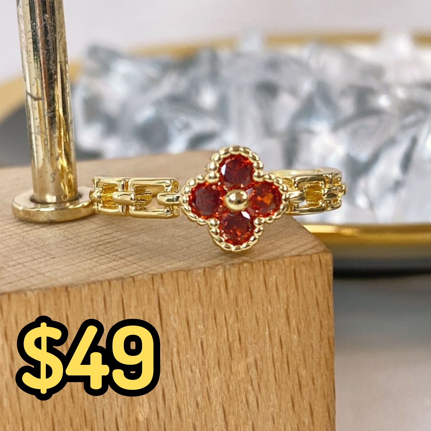 Anillo Chapa de Oro Ajustable ACO1483-1