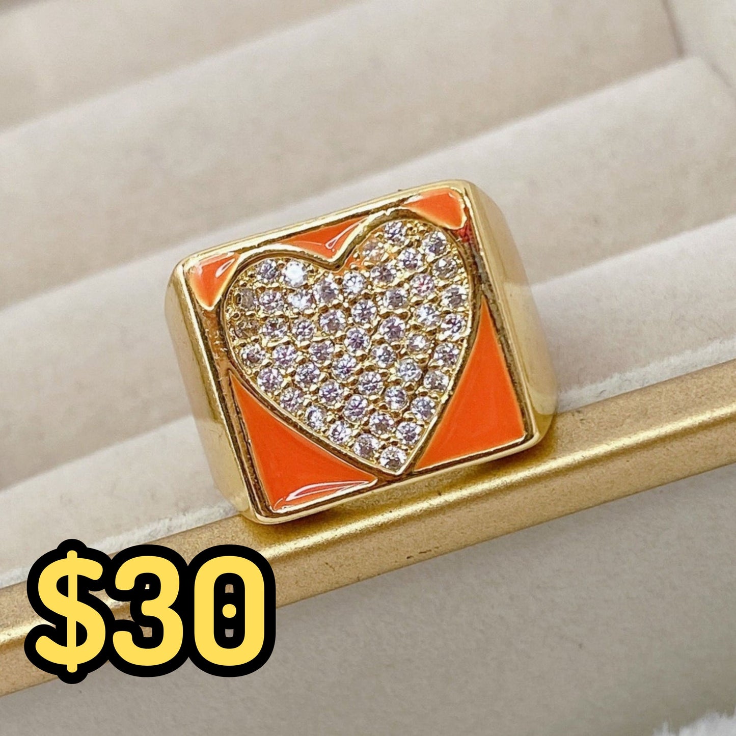 Anillo de Chapa de Oro Ajustable ACO1486-1