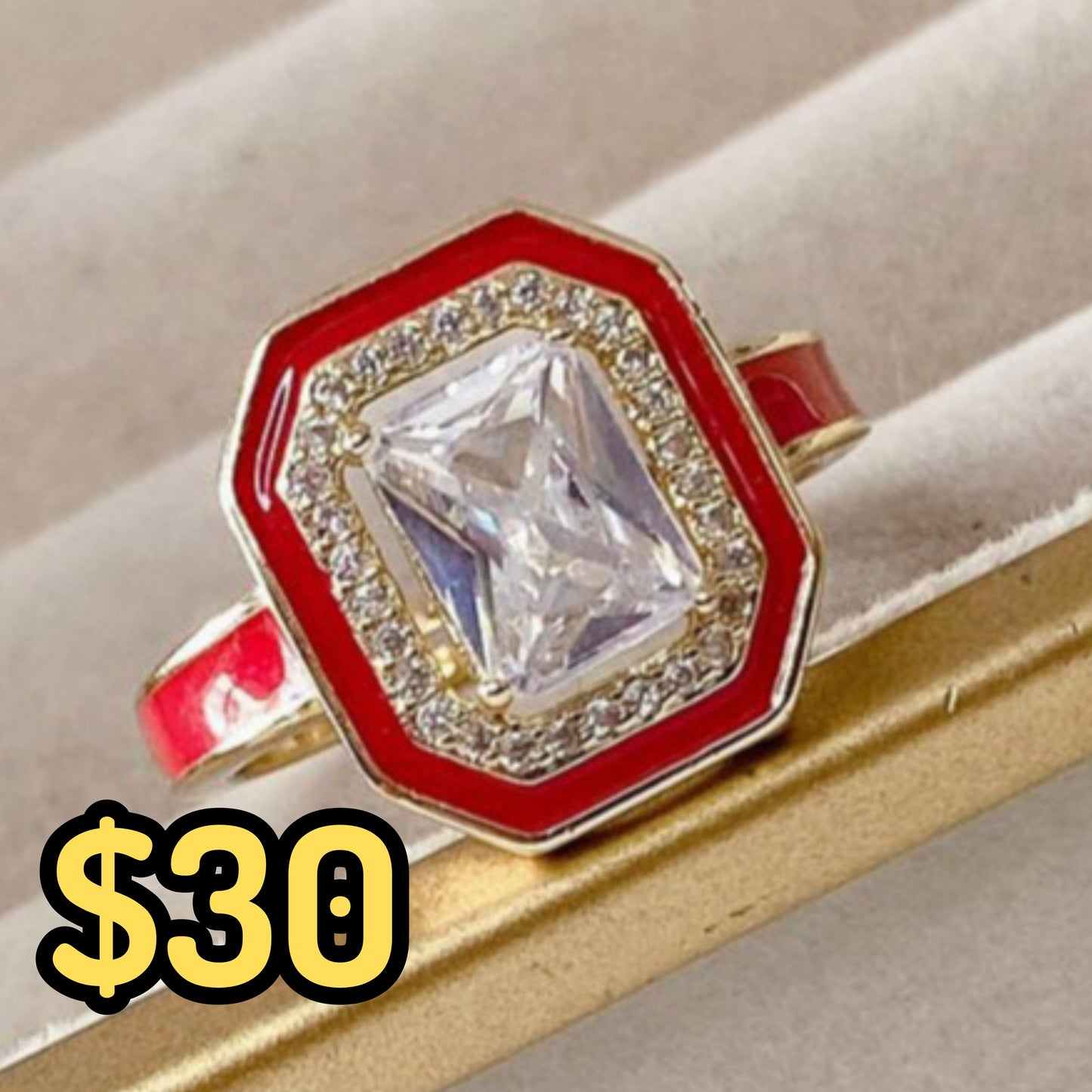 Anillo de Chapa de Oro Ajustable ACO1493-1