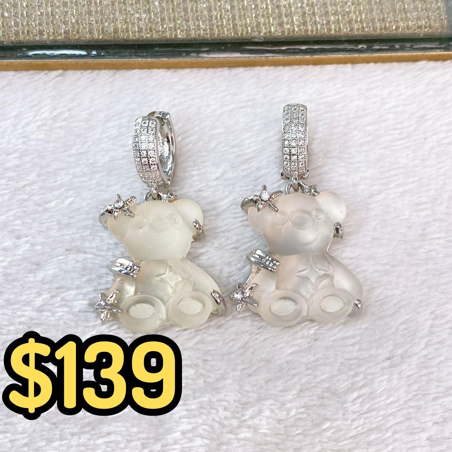 Arete de Chapa de Oro y Zirconias COA2150-3