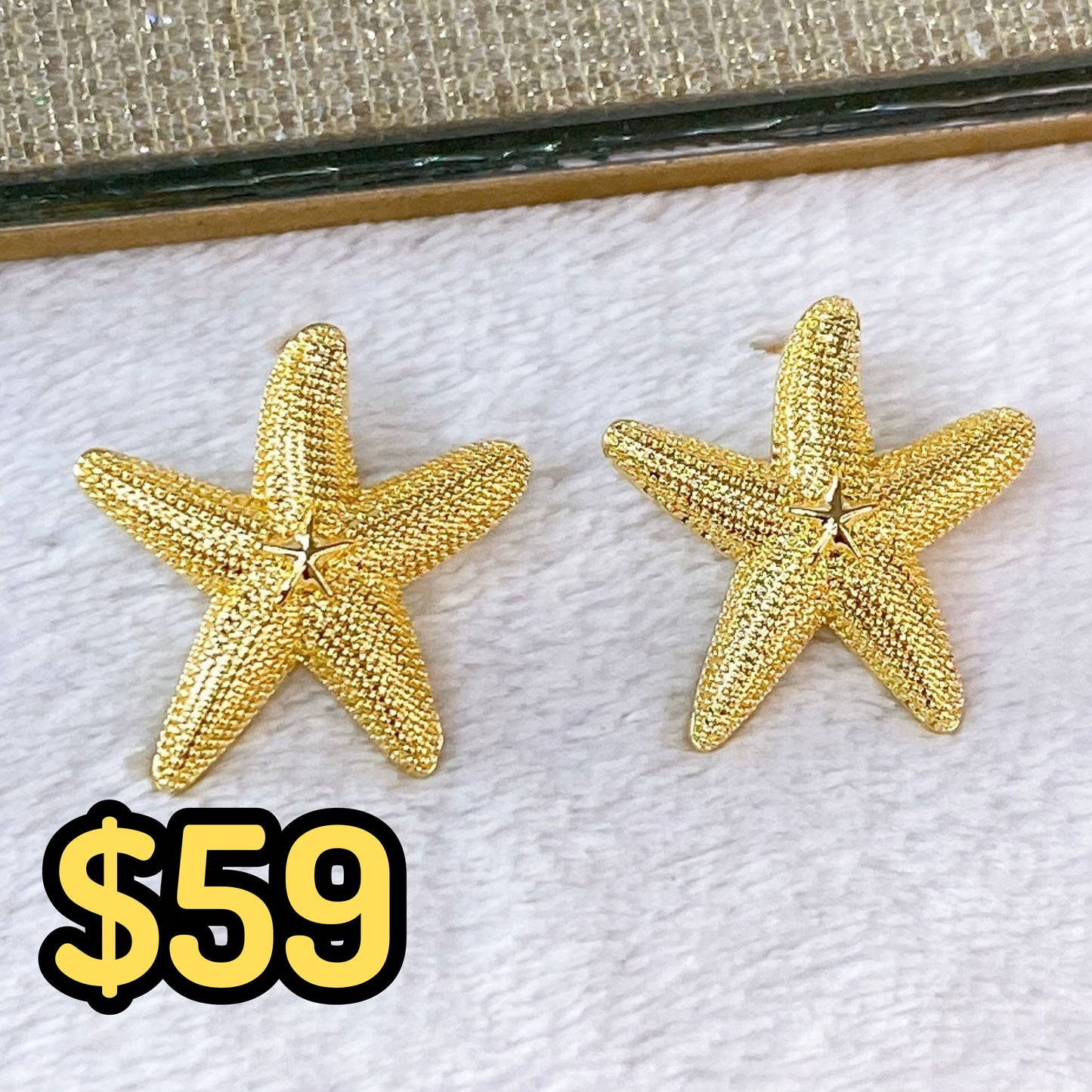 Arete de Chapa de Oro COA2158-1