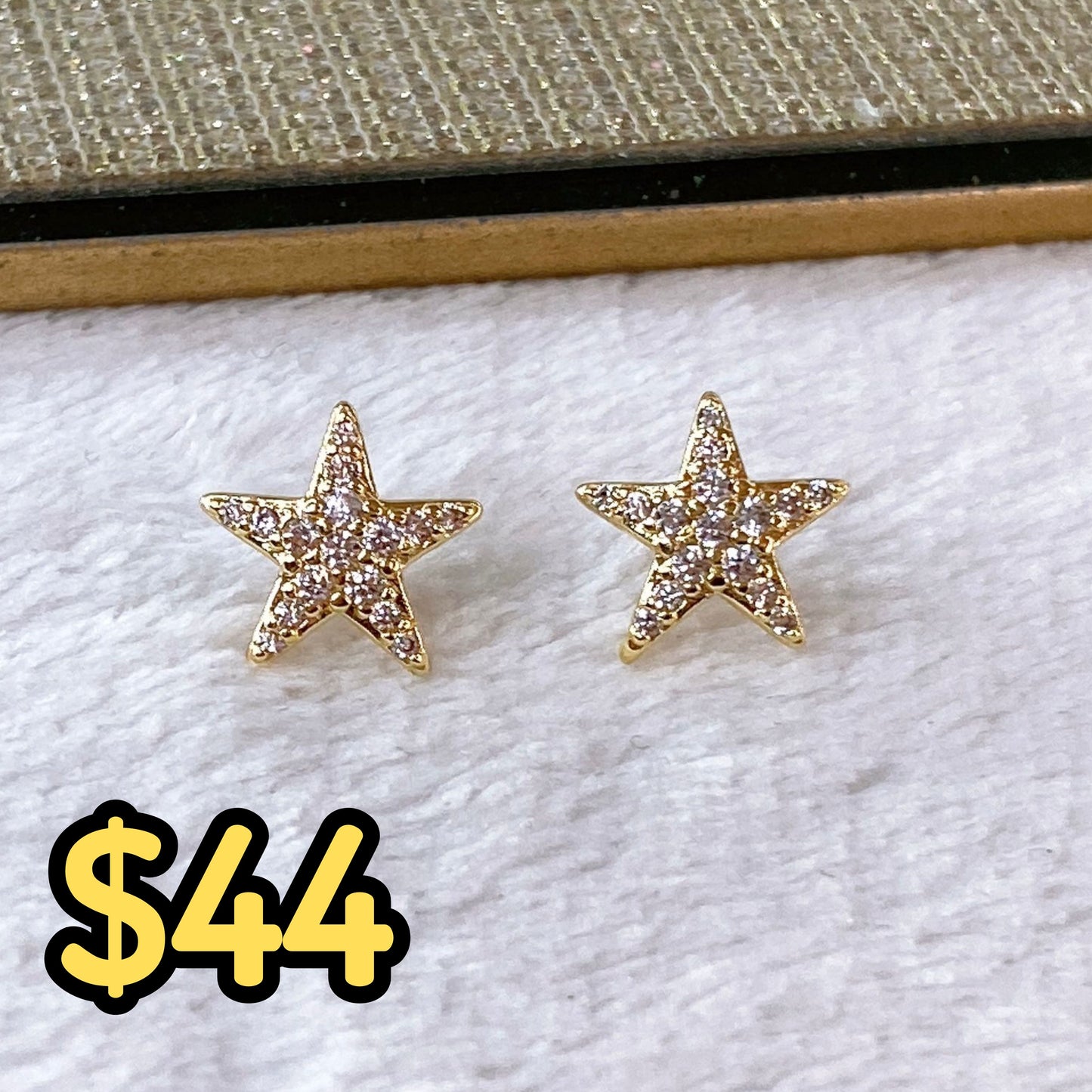 Arete de Chapa de Oro COA2160-1