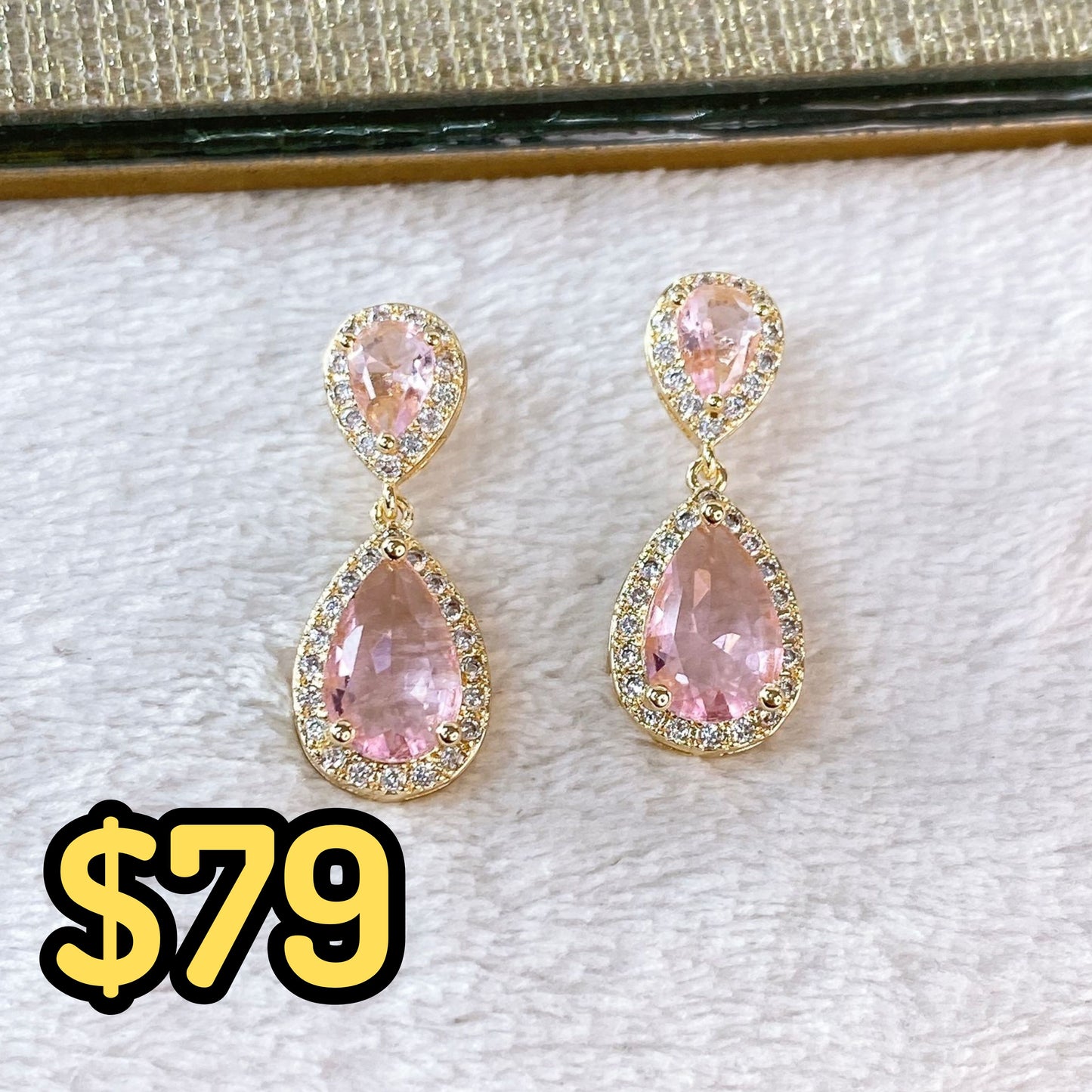 Arete de Chapa de Oro COA2167-1