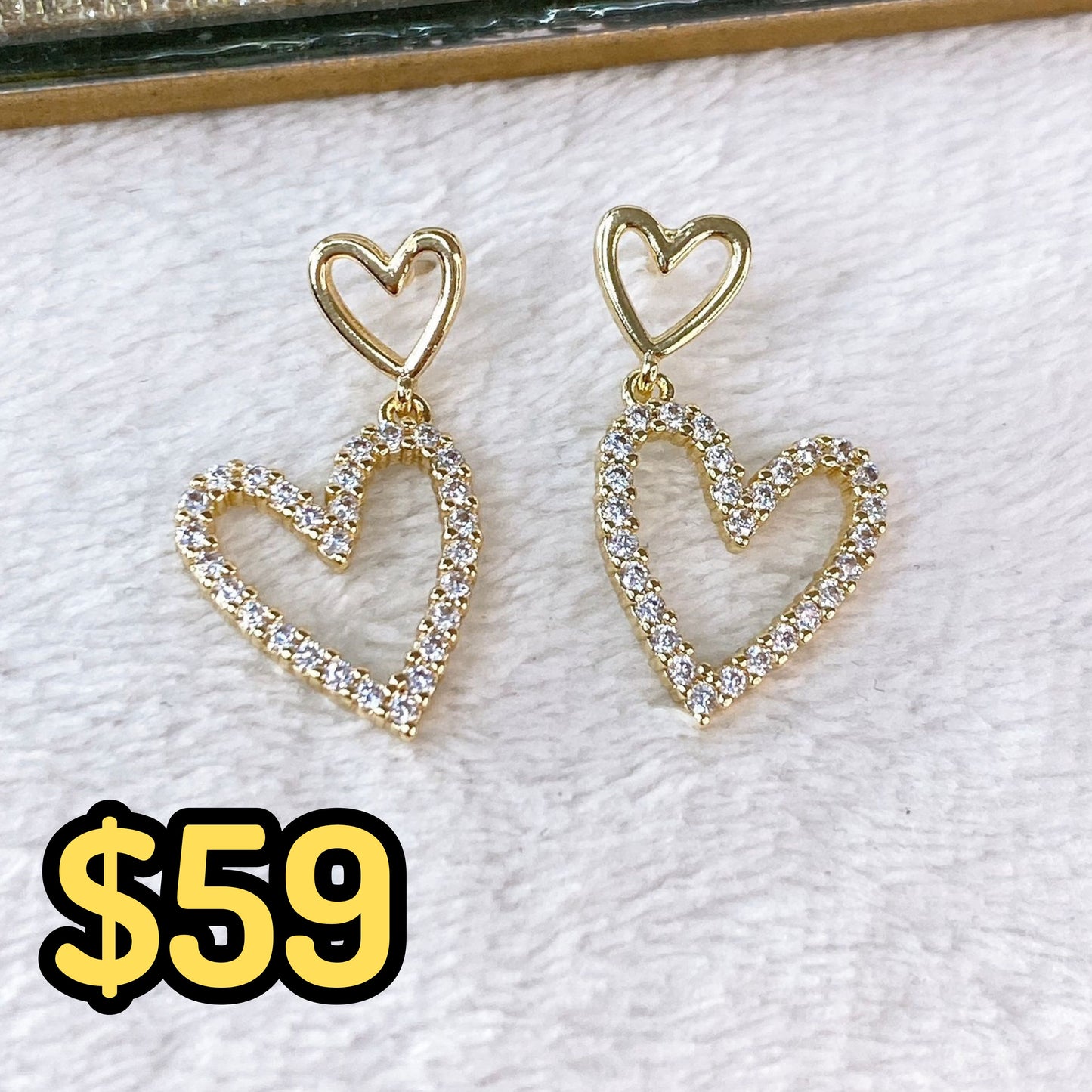 Arete de Chapa de Oro COA2168-1