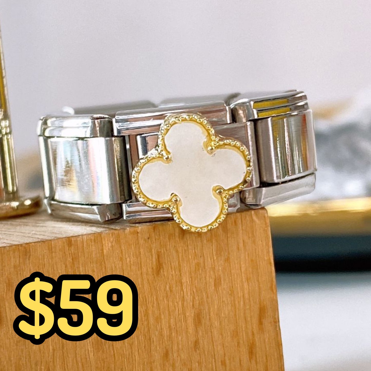 Anillo Italiano de Acero Inoxidable Ajustable RAI1073-2