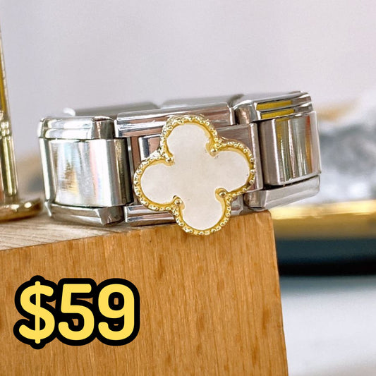 Anillo Italiano de Acero Inoxidable Ajustable RAI1073-2