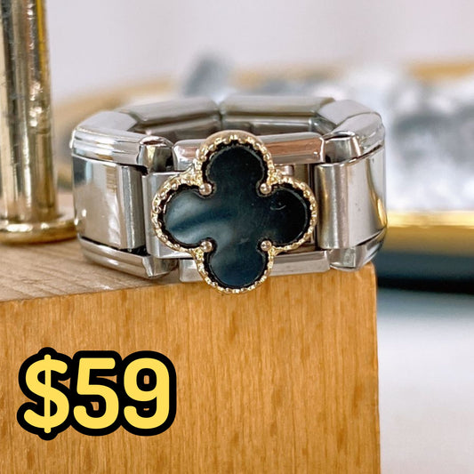 Anillo Italiano de Acero Inoxidable Ajustable RAI1074-2